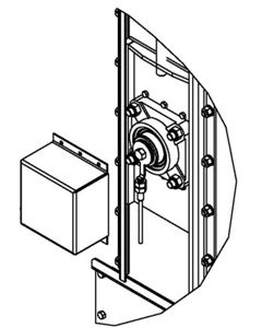 Rotation guard cpl w/sensor SK/SR25-120 bucket elevator M&M